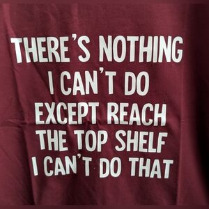 🆕 Women's Wine Red T-shirt With White Sarcastic Quote Screen Print